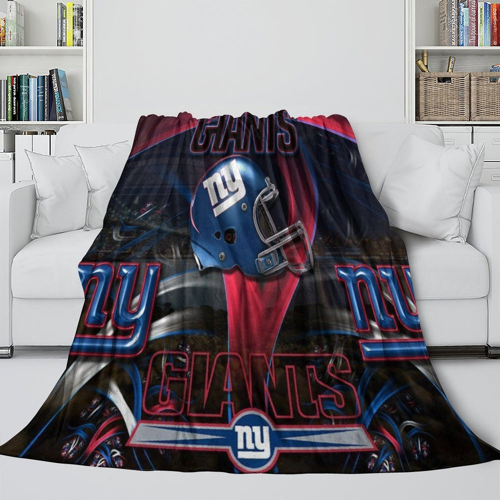 New York Giants Blanket Flannel Fleece Throw Room Decoration (Online Order Only)