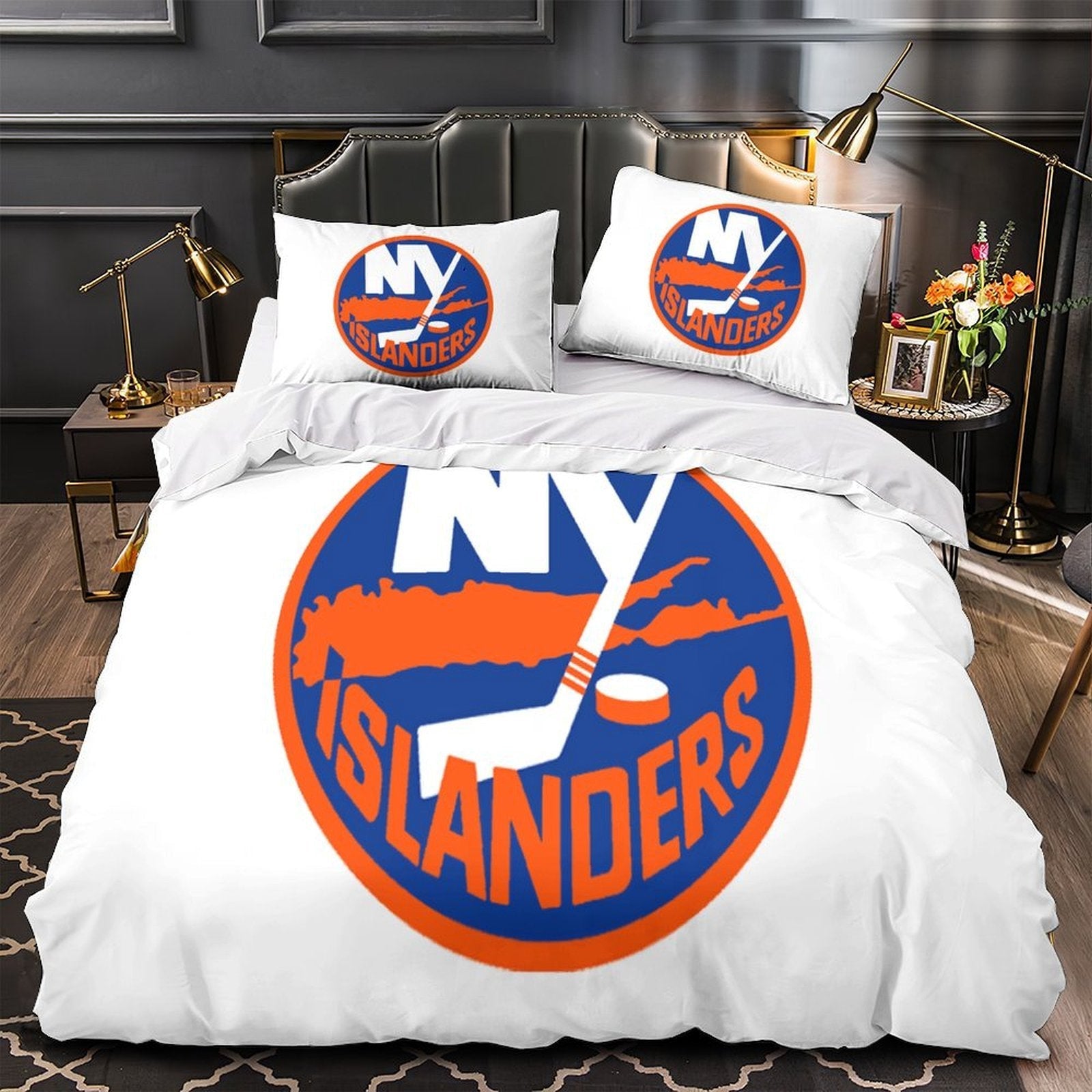 New York Islanders Bedding Set Quilt Duvet Cover Without Filler (Online Order Only)