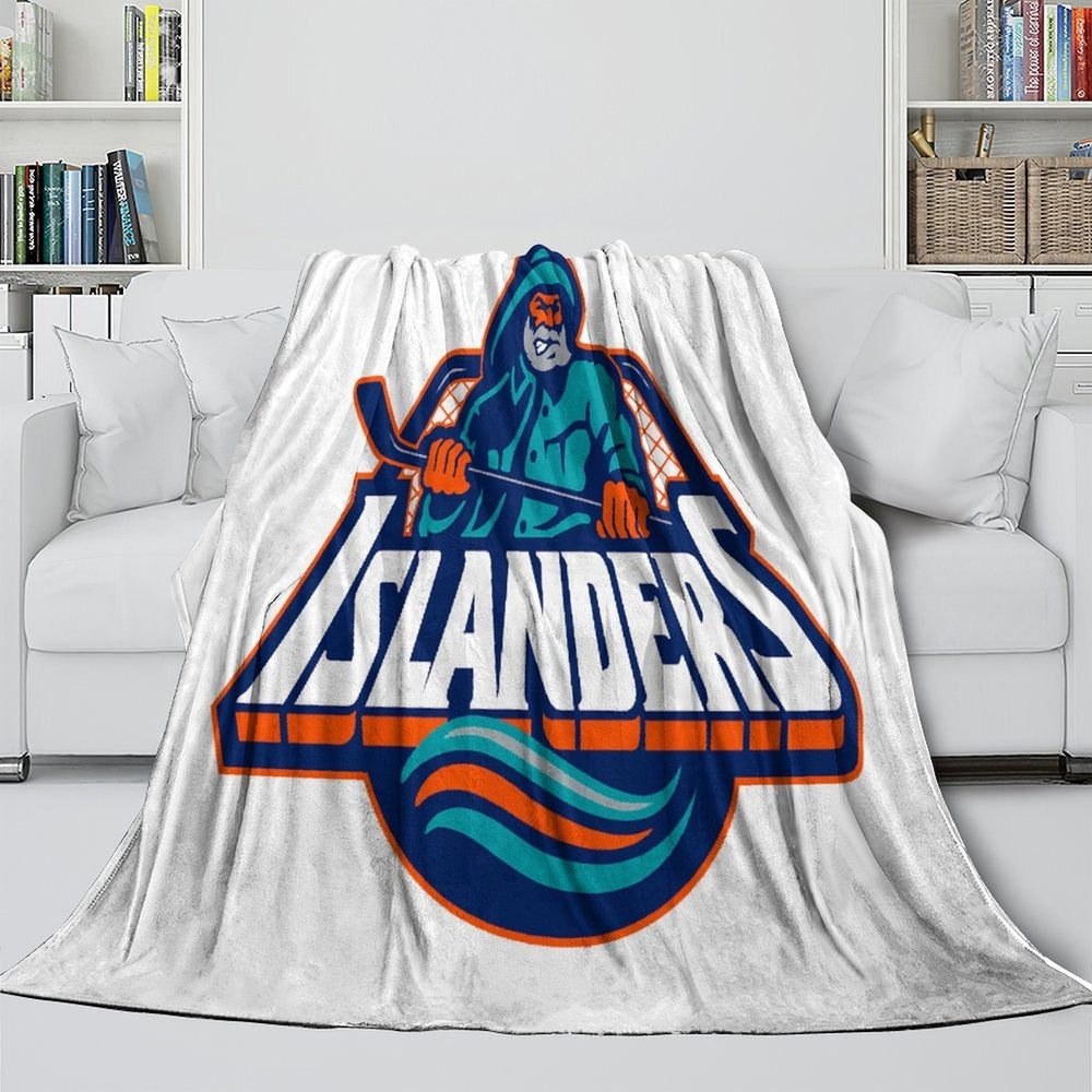 New York Islanders Blanket Flannel Throw Kids Room Decoration (Online Order Only)
