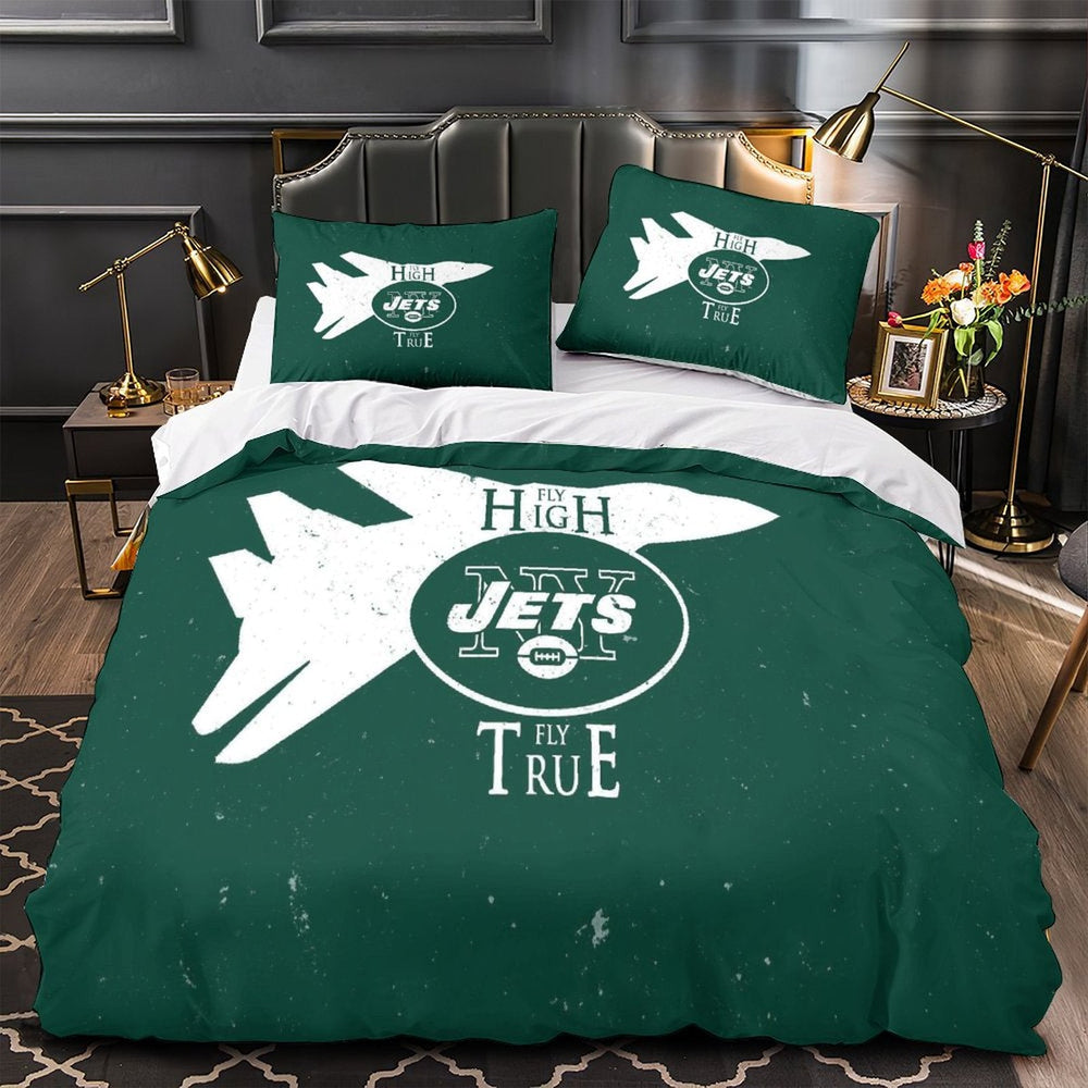 New York Jets Bedding Set Duvet Cover Without Filler (Online Order Only)