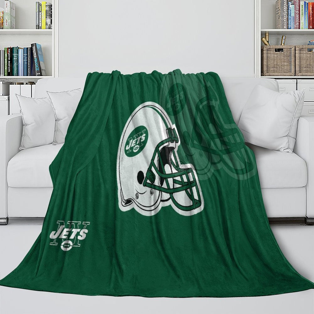 New York Jets Blanket Flannel Fleece Throw Room Decoration (Online Order Only)