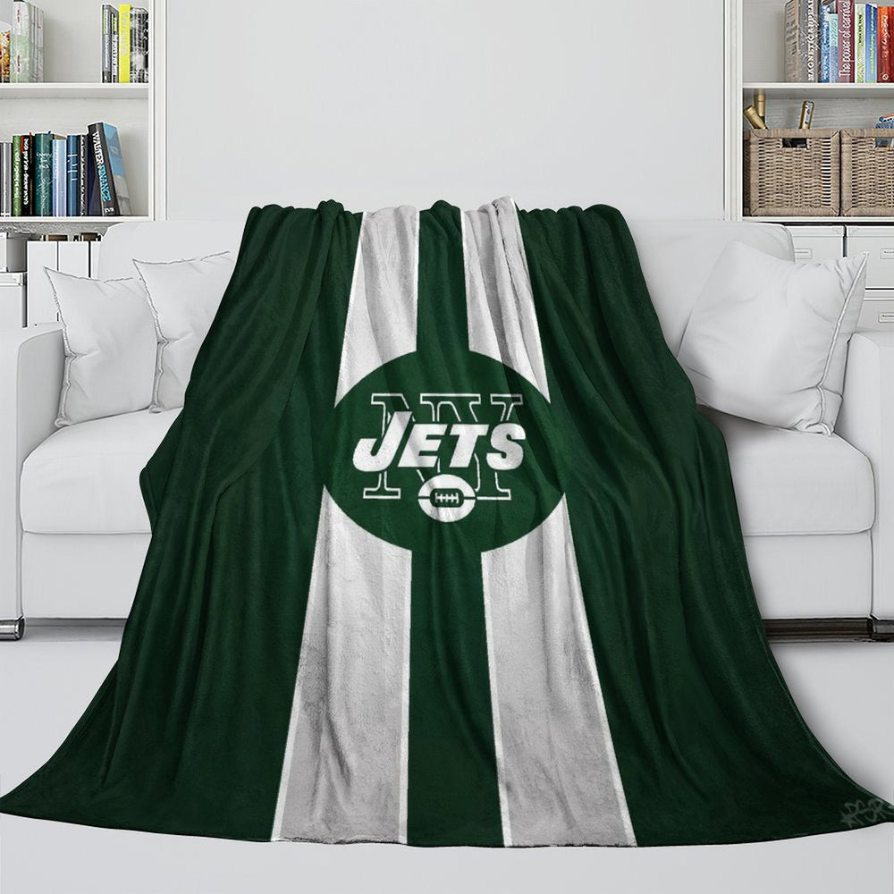 New York Jets Blanket Flannel Fleece Throw Room Decoration (Online Order Only)
