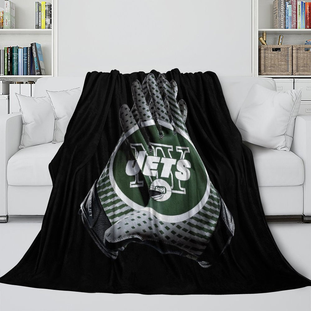 New York Jets Blanket Flannel Fleece Throw Room Decoration (Online Order Only)