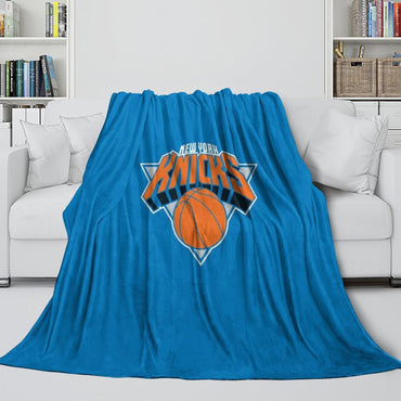 New York Knicks Blanket Flannel Fleece Throw Room Decoration (Online Order Only)