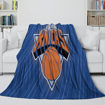New York Knicks Blanket Flannel Fleece Throw Room Decoration (Online Order Only)