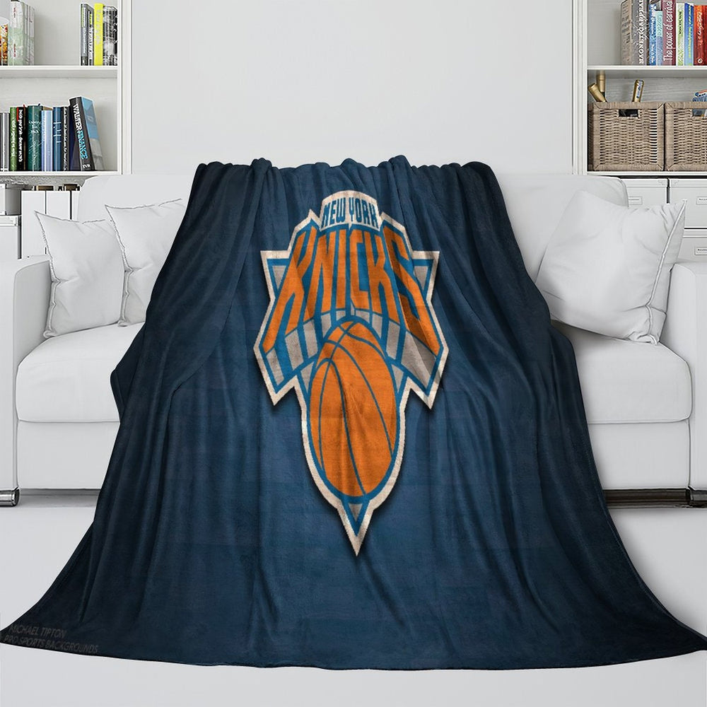 New York Knicks Blanket Flannel Fleece Throw Room Decoration (Online Order Only)