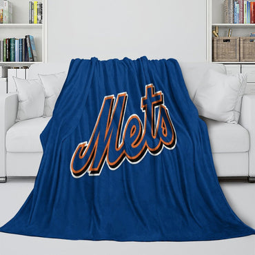 New York Mets Blanket Flannel Throw Room Decoration (Online Order Only)