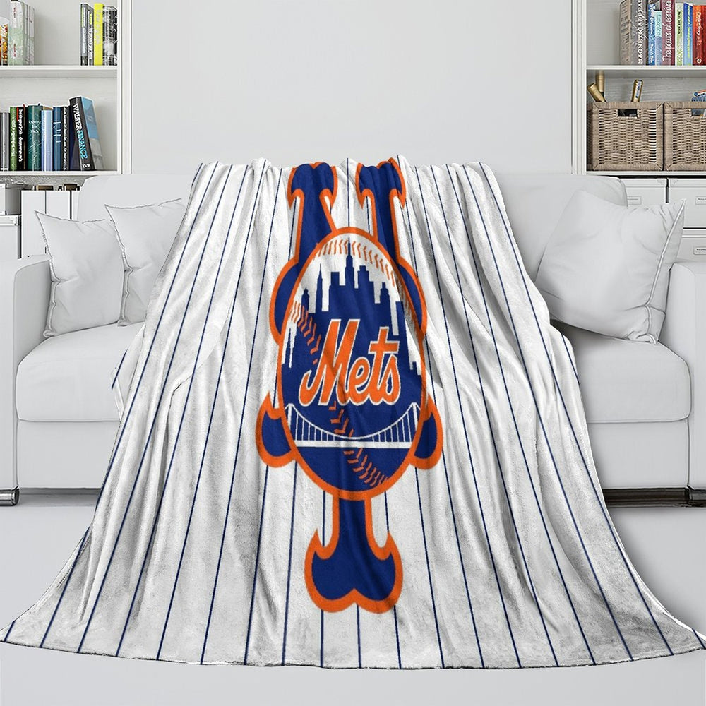 New York Mets Blanket Flannel Throw Room Decoration (Online Order Only)