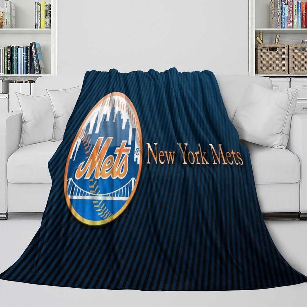 New York Mets Blanket Flannel Throw Room Decoration (Online Order Only)