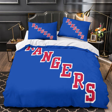 New York Rangers Bedding Set Quilt Duvet Cover Without Filler (Online Order Only)
