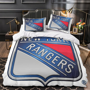 New York Rangers Bedding Set Quilt Duvet Cover Without Filler (Online Order Only)