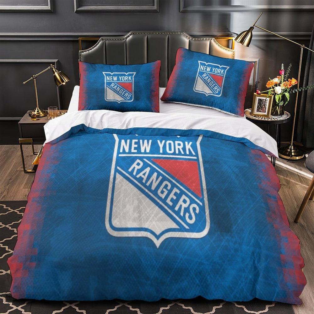 New York Rangers Bedding Set Quilt Duvet Cover Without Filler (Online Order Only)