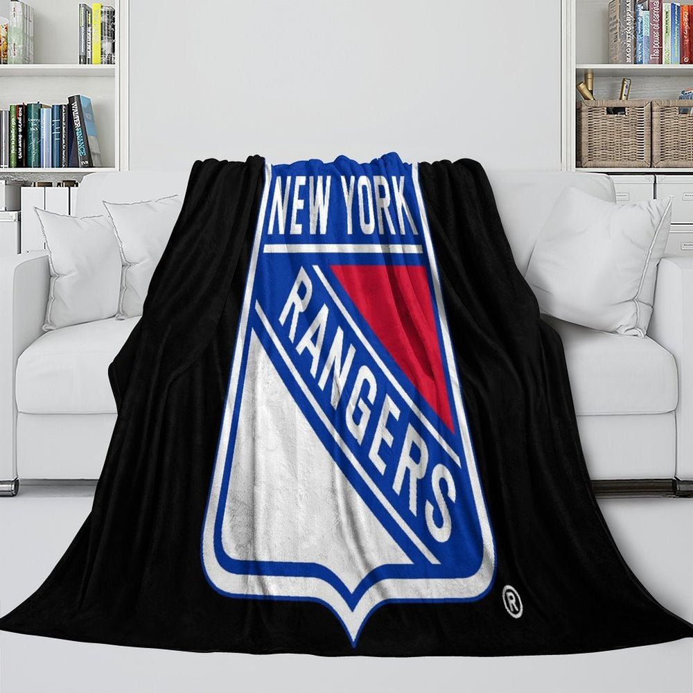 New York Rangers Blanket Flannel Throw Kids Room Decoration (Online Order Only)