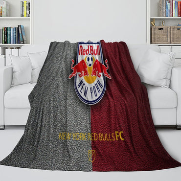 New York Red Bulls Blanket Flannel Fleece Throw Room Decoration (Online Order Only)
