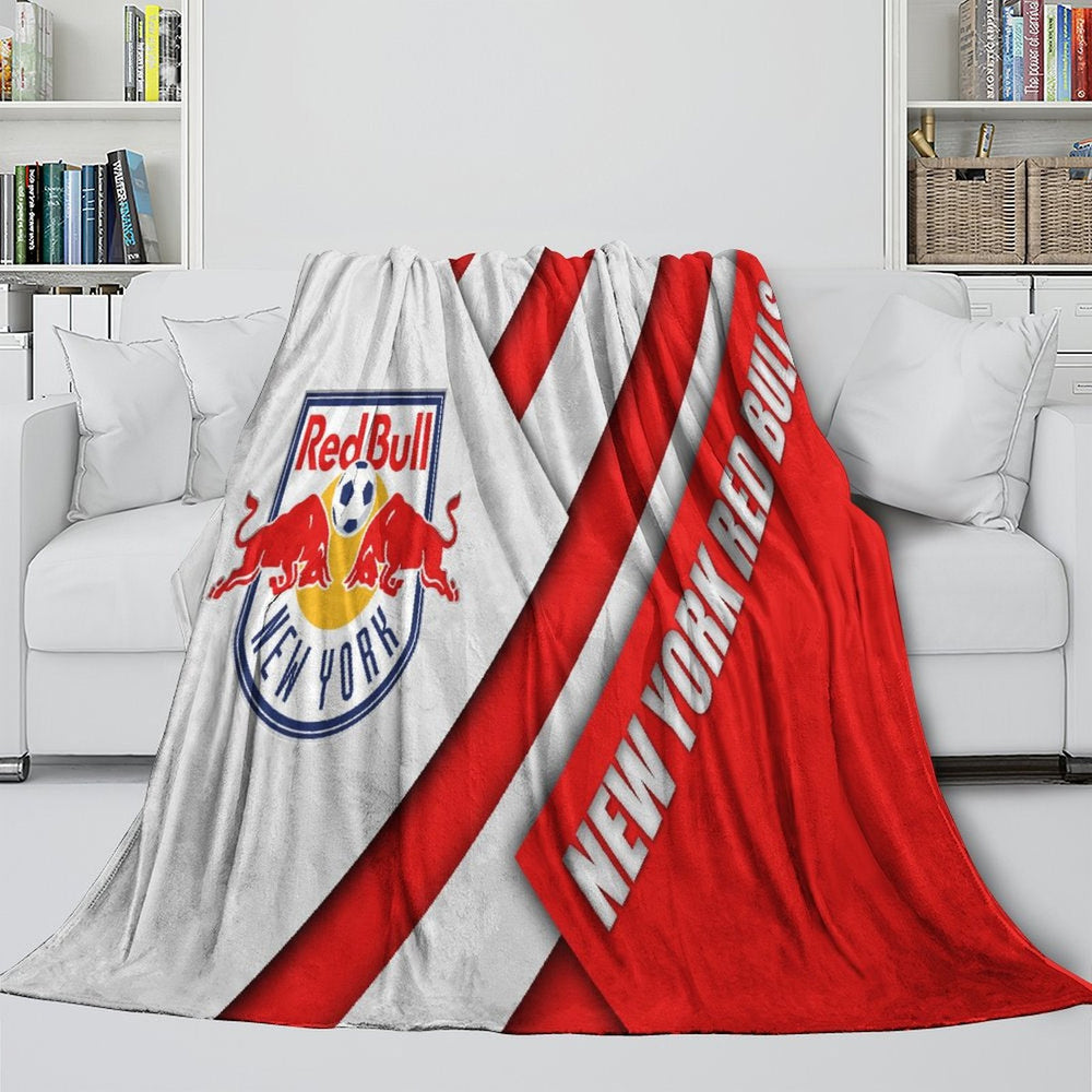 New York Red Bulls Blanket Flannel Fleece Throw Room Decoration (Online Order Only)