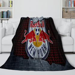 New York Red Bulls Blanket Flannel Fleece Throw Room Decoration (Online Order Only)