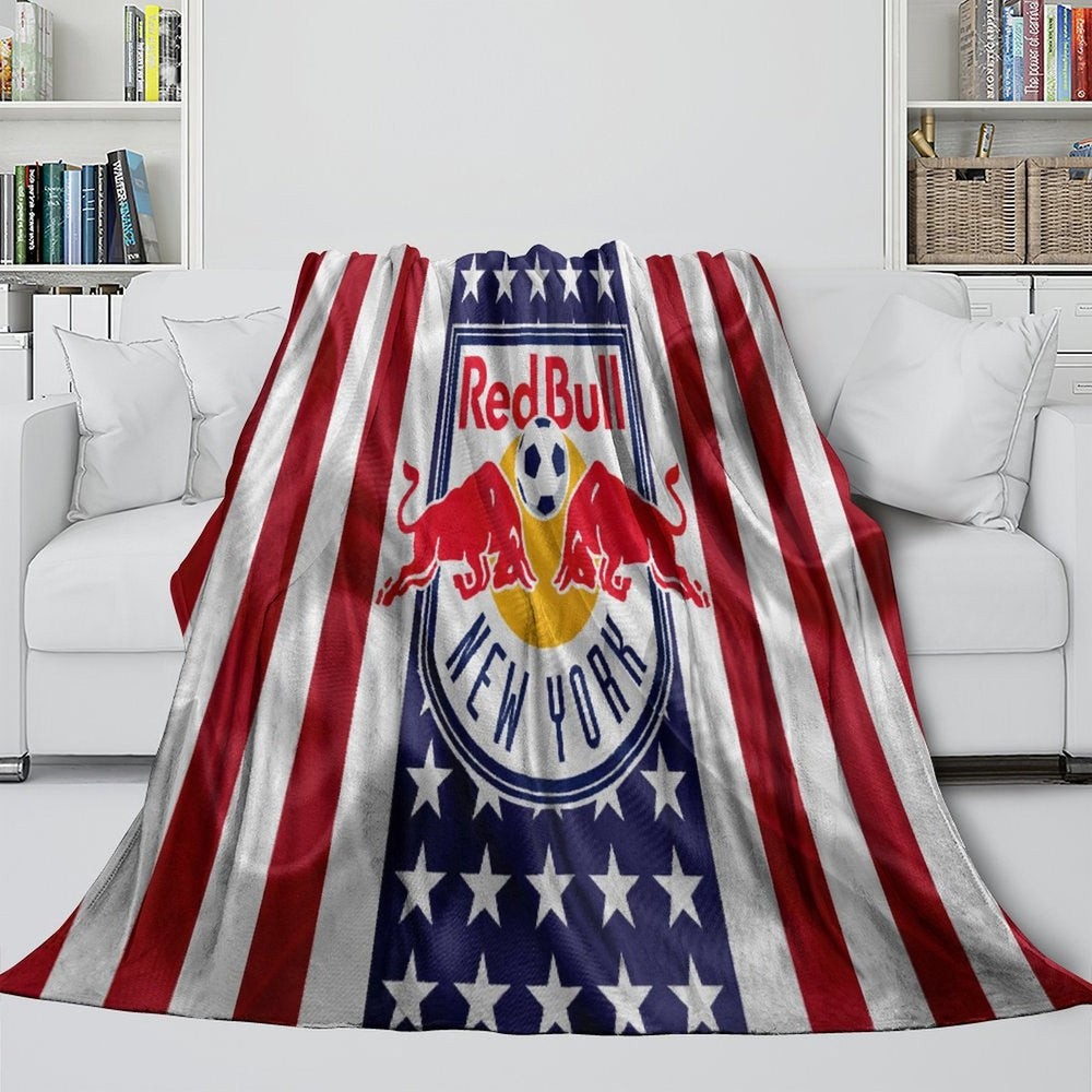 New York Red Bulls Blanket Flannel Fleece Throw Room Decoration (Online Order Only)