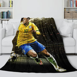 Neymar Blanket Flannel Throw Room Decoration (Online Order Only)