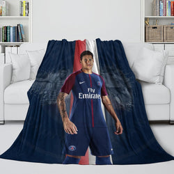 Neymar Blanket Flannel Throw Room Decoration (Online Order Only)