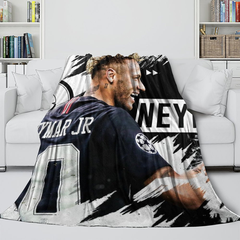 Neymar Blanket Flannel Throw Room Decoration (Online Order Only)