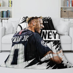 Neymar Blanket Flannel Throw Room Decoration (Online Order Only)
