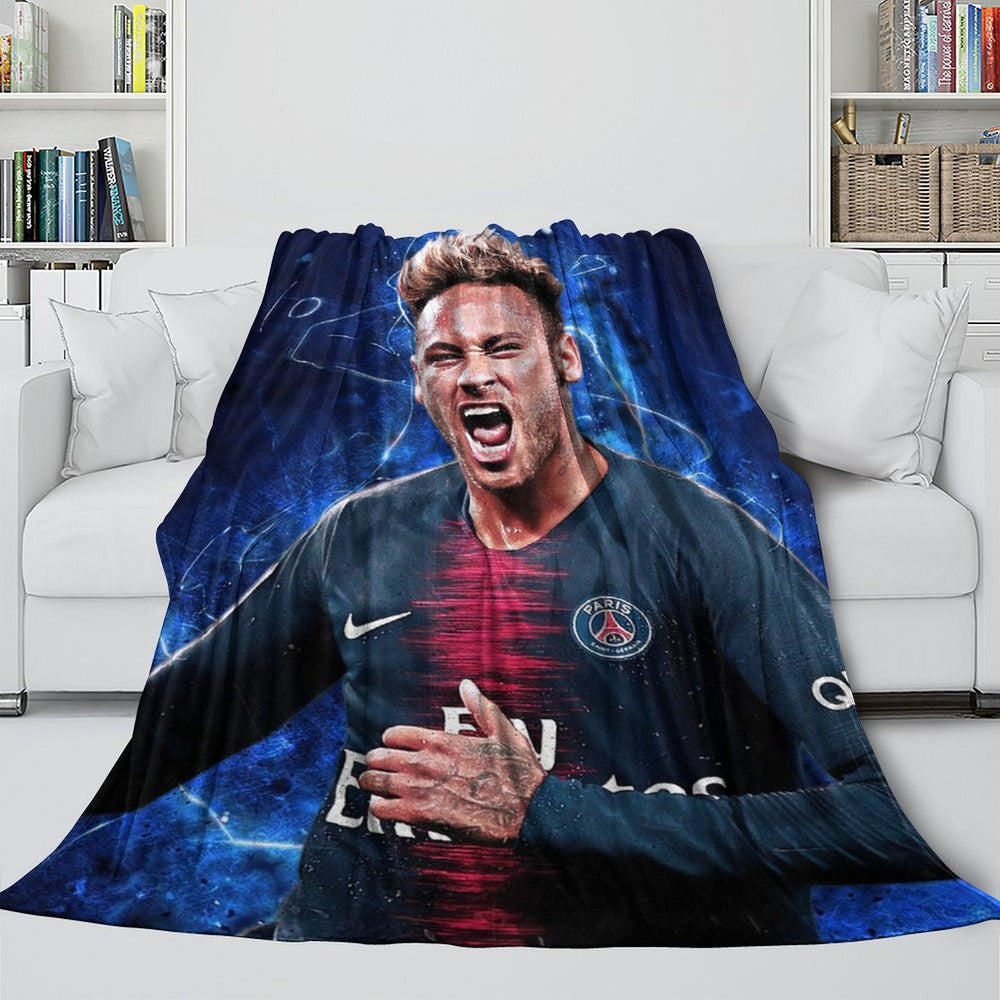 Neymar Blanket Flannel Throw Room Decoration (Online Order Only)