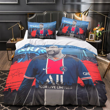 Neymar Pattern Bedding Set Quilt Cover Without Filler (Online Order Only)
