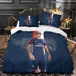 Neymar Pattern Bedding Set Quilt Cover Without Filler (Online Order Only)
