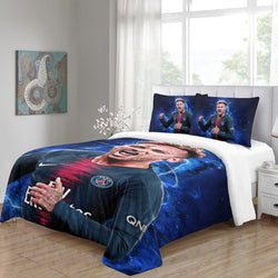 Neymar Pattern Bedding Set Quilt Cover Without Filler (Online Order Only)