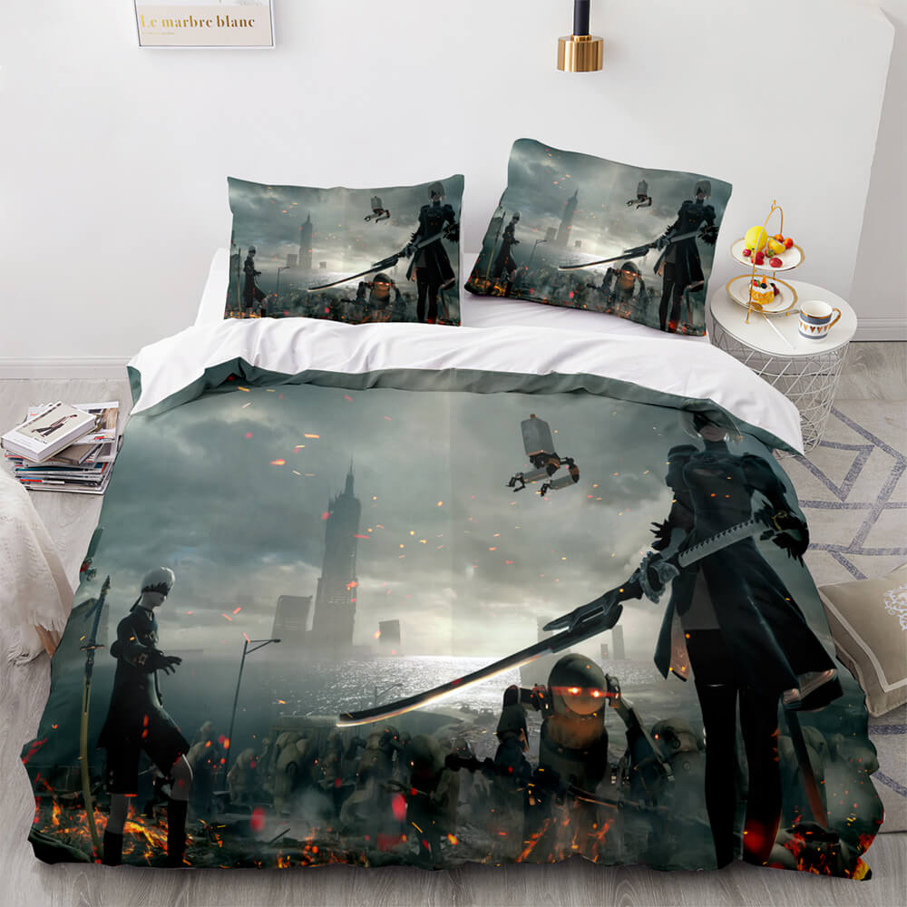 NieR Automata Cosplay 3 Piece Bedding Set Quilt Covers Without Filler (Online Order Only)