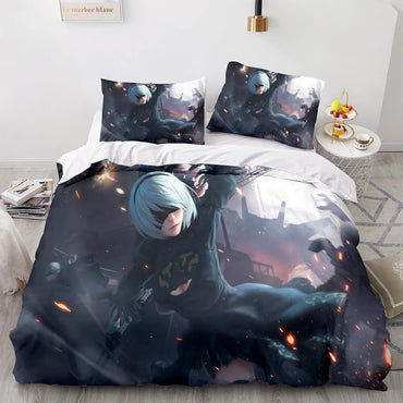 NieR Automata Cosplay 3 Piece Bedding Set Quilt Covers Without Filler (Online Order Only)