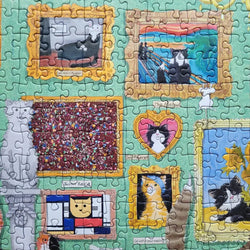 Night at the Meowseum 1000 Piece Jigsaw Puzzle Gibsons (ONLINE ORDER ONLY)