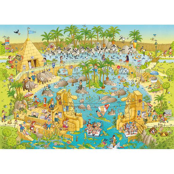 Nile Habitat Funky Zoo 1000 Piece Jigsaw Puzzle Heye (ONLINE ORDER ONLY)