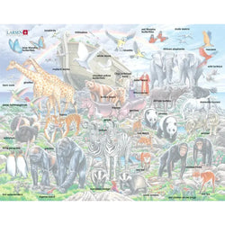 Noah's Ark Animals 53 Piece Tray Jigsaw Puzzle Larsen