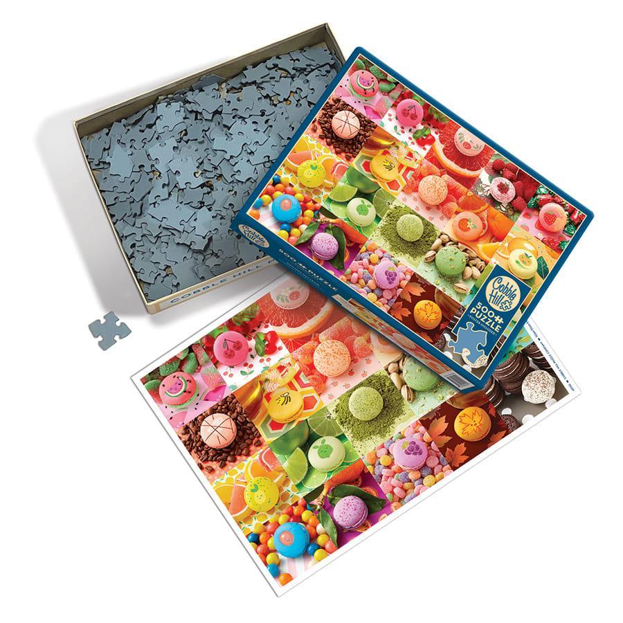 Nom Nom Macarons 500 Piece Jigsaw Puzzle Cobble Hill (ONLINE ORDER ONLY)