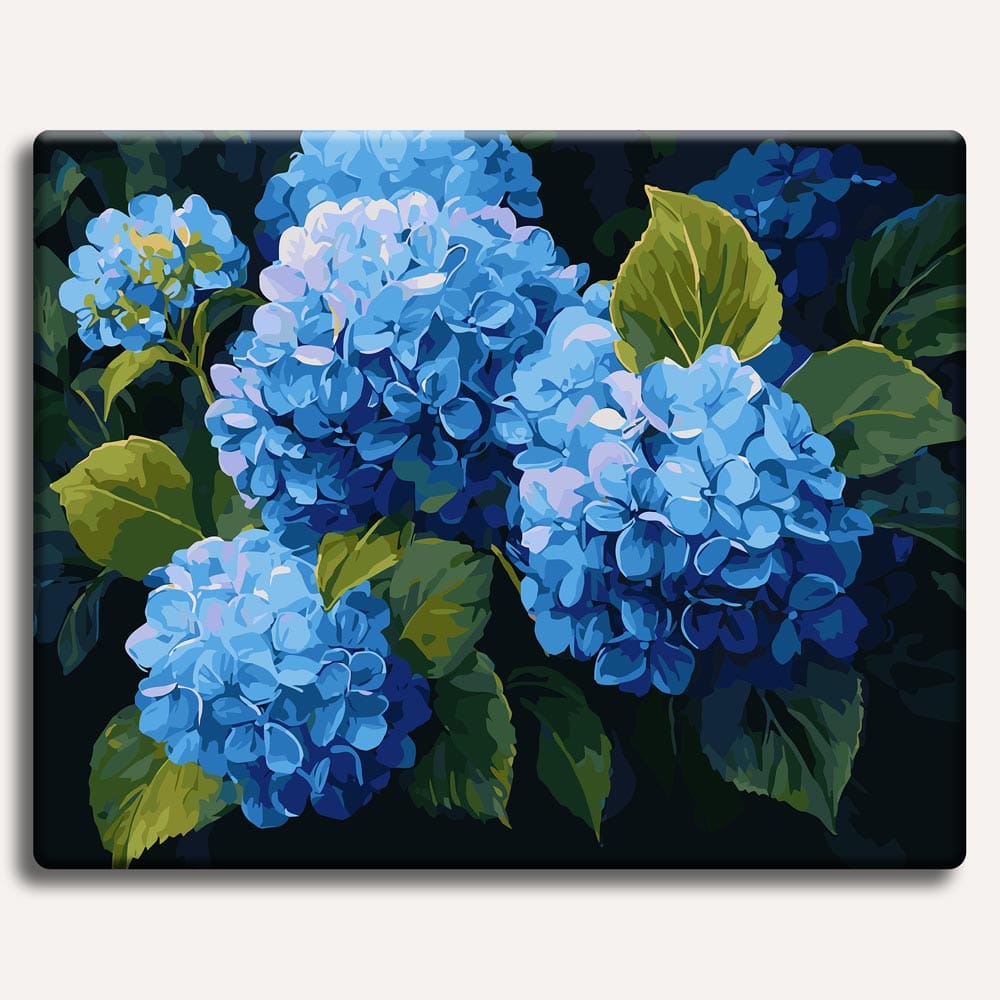 Blue Hydrangeas - Paint By Numbers Kit (ONLINE ORDER ONLY)