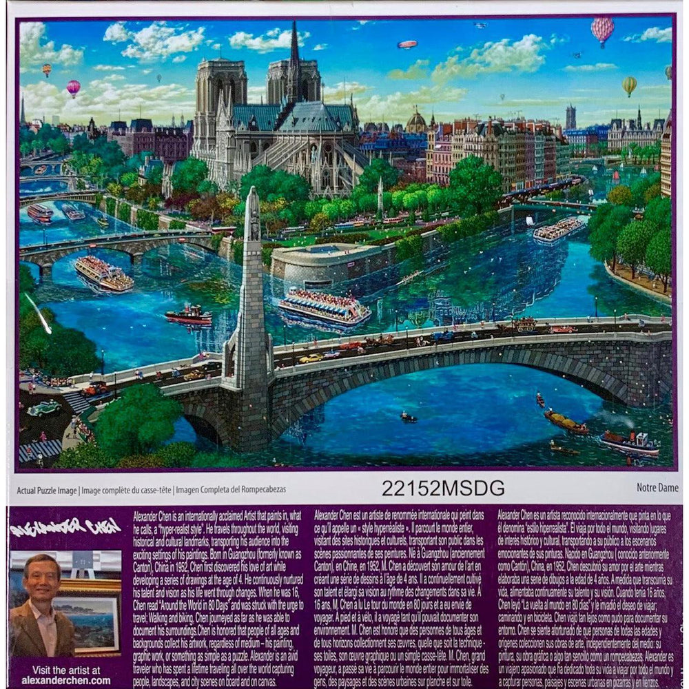Norte Dame by Alexander Chen 500 Piece Jigsaw Puzzle Sure Lox (ONLINE ORDER ONLY)