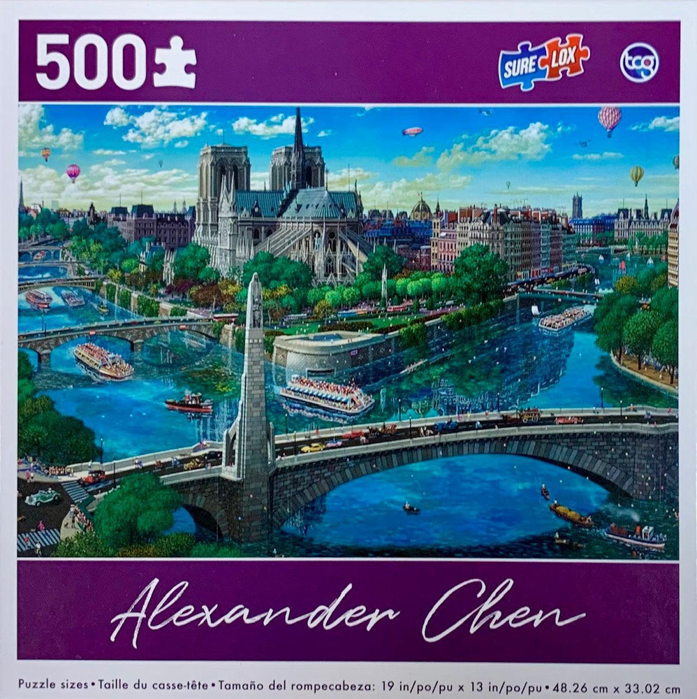 Norte Dame by Alexander Chen 500 Piece Jigsaw Puzzle Sure Lox (ONLINE ORDER ONLY)