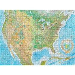 North America: Tundra To Tropics 1000 Piece Jigsaw Puzzle Pomegranate