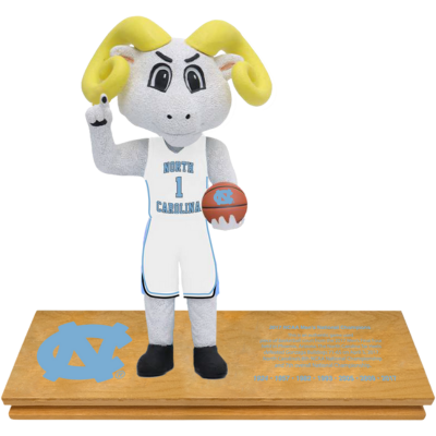 North Carolina Tar Heels 2017 Men's Basketball Game Used Championship Court Bobblehead (Presale) (ONLINE ORDER ONLY)