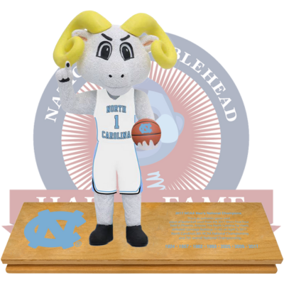 North Carolina Tar Heels 2017 Men's Basketball Game Used Championship Court Bobblehead (Presale) (ONLINE ORDER ONLY)