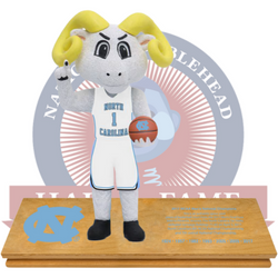 North Carolina Tar Heels 2017 Men's Basketball Game Used Championship Court Bobblehead (Presale) (ONLINE ORDER ONLY)