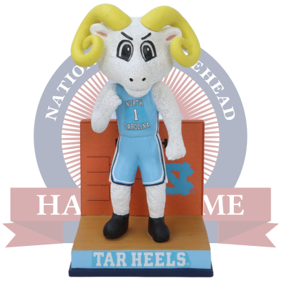 North Carolina Tar Heels Basketball Rameses Dancing in March Bobblehead (ONLINE ORDER ONLY)