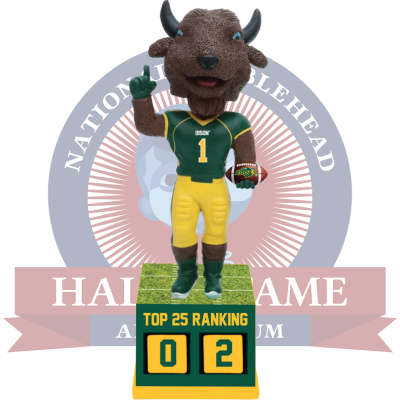 North Dakota State Bison Football Top 25 Ranking Tracker Bobblehead (ONLINE ORDER ONLY)