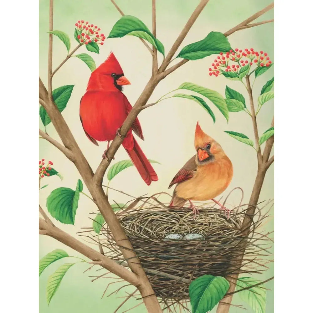 Northern Cardinals Cornell Lab 500 Piece Jigsaw Puzzle NYPC