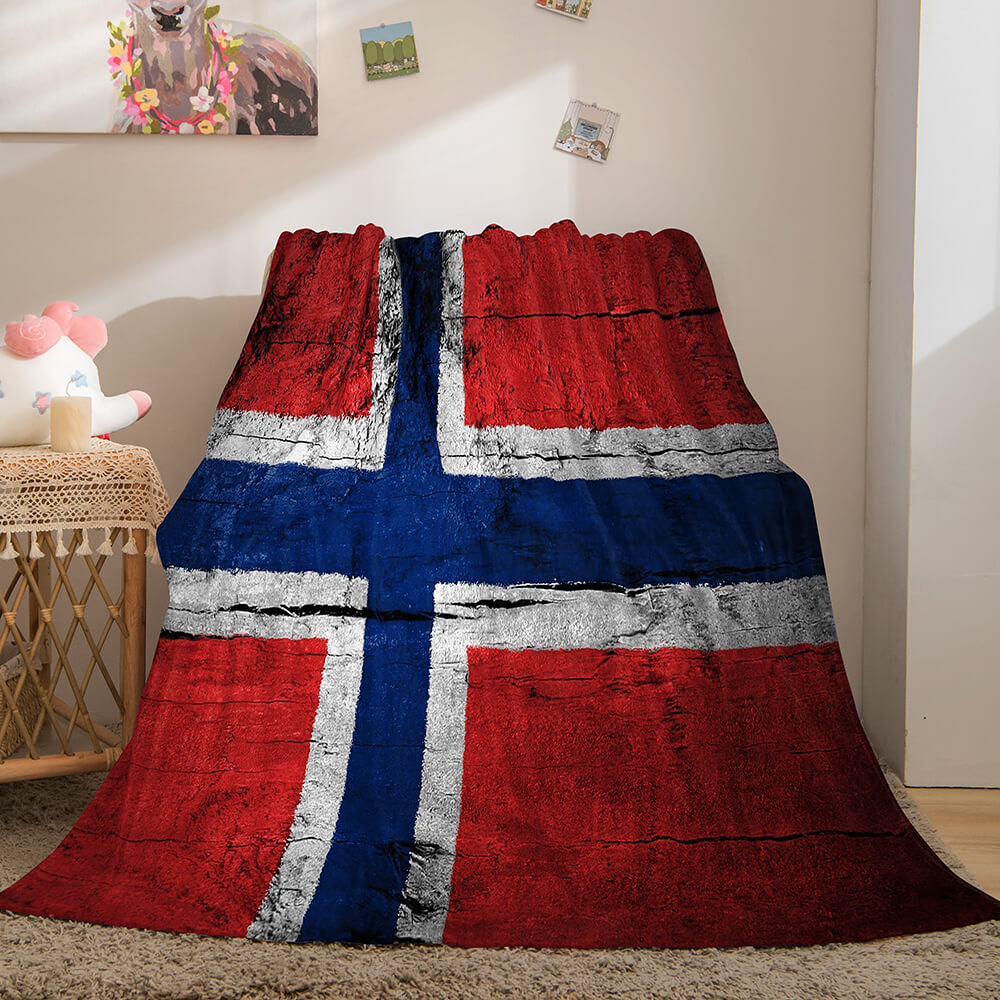 Famous Country National Flag Flannel Fleece Throw Blanket Bedding Sets (Online Order Only)