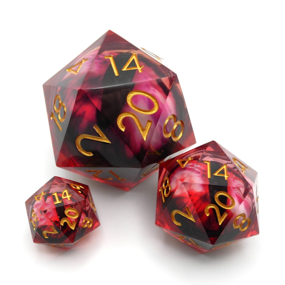 Nosferatu's Eye - Giant D20 Moving Eye DnD Dice | Acrylic RPG Gaming Dice (ONLINE ORDER ONLY)