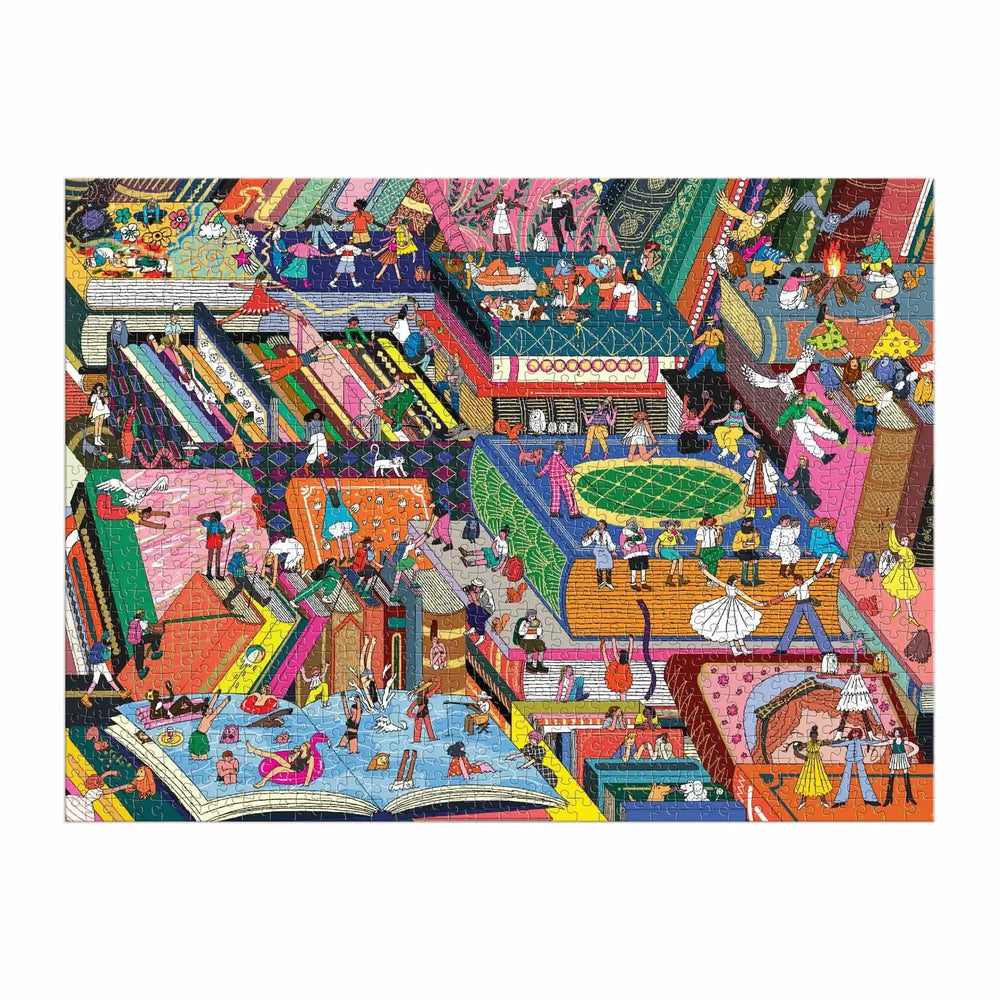 Novel Neighborhood 1000 Piece Jigsaw Puzzle Galison (ONLINE ORDER ONLY)
