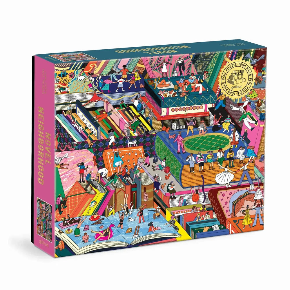 Novel Neighborhood 1000 Piece Jigsaw Puzzle Galison (ONLINE ORDER ONLY)