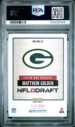 Graded 2025 Panini Instant Matthew Golden #NFLDN12 NFL Draft Night Rookie RC Football Card PSA 10 Gem Mint (ONLINE ORDER ONLY)